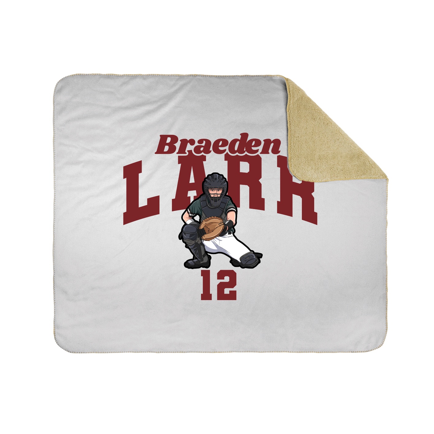 Throw Blanket — Signature Arch in White