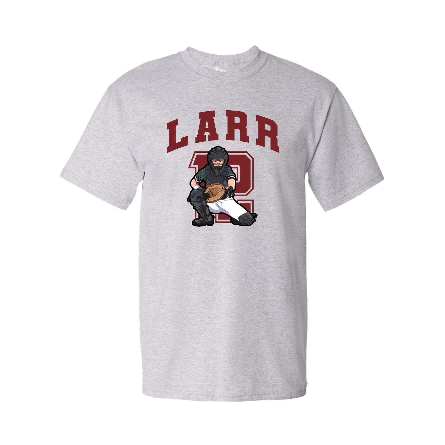 Youth Tee — Number in Grey