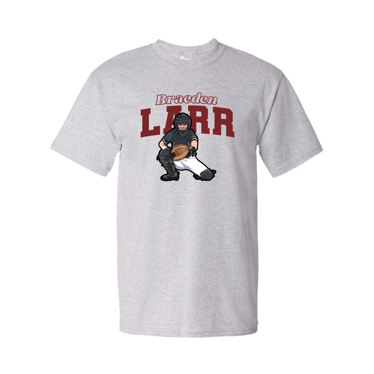 Tee — Name Arch in Grey