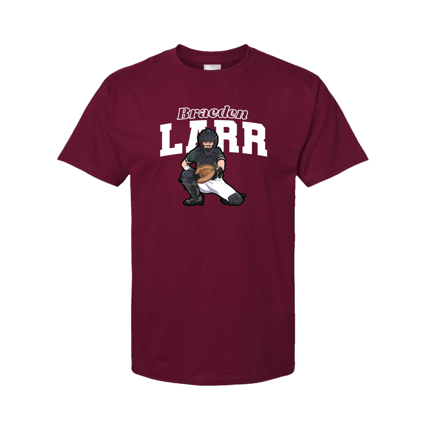 Youth Tee — Name Arch in Cardinal
