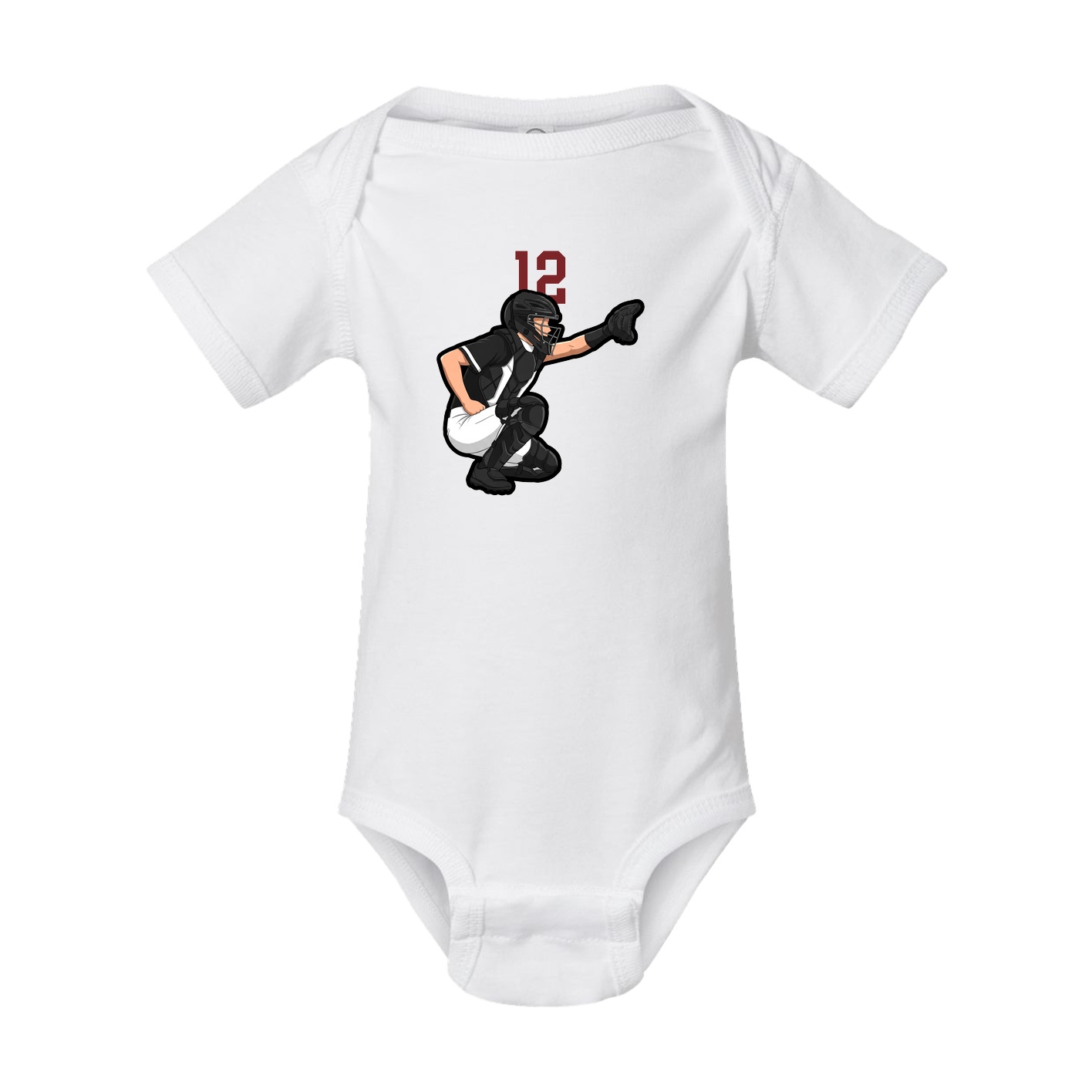 Baby Onesie — Number Top in White