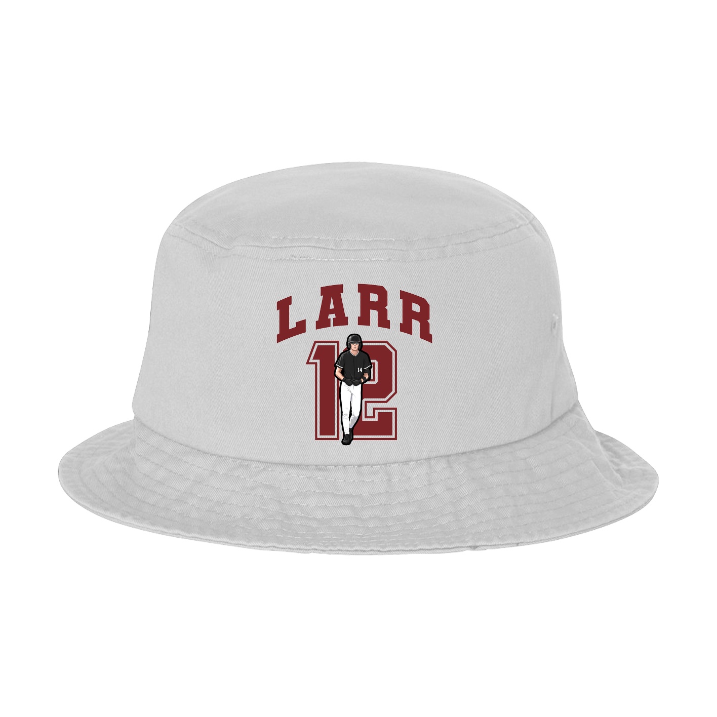 Bucket Cap — Number in White