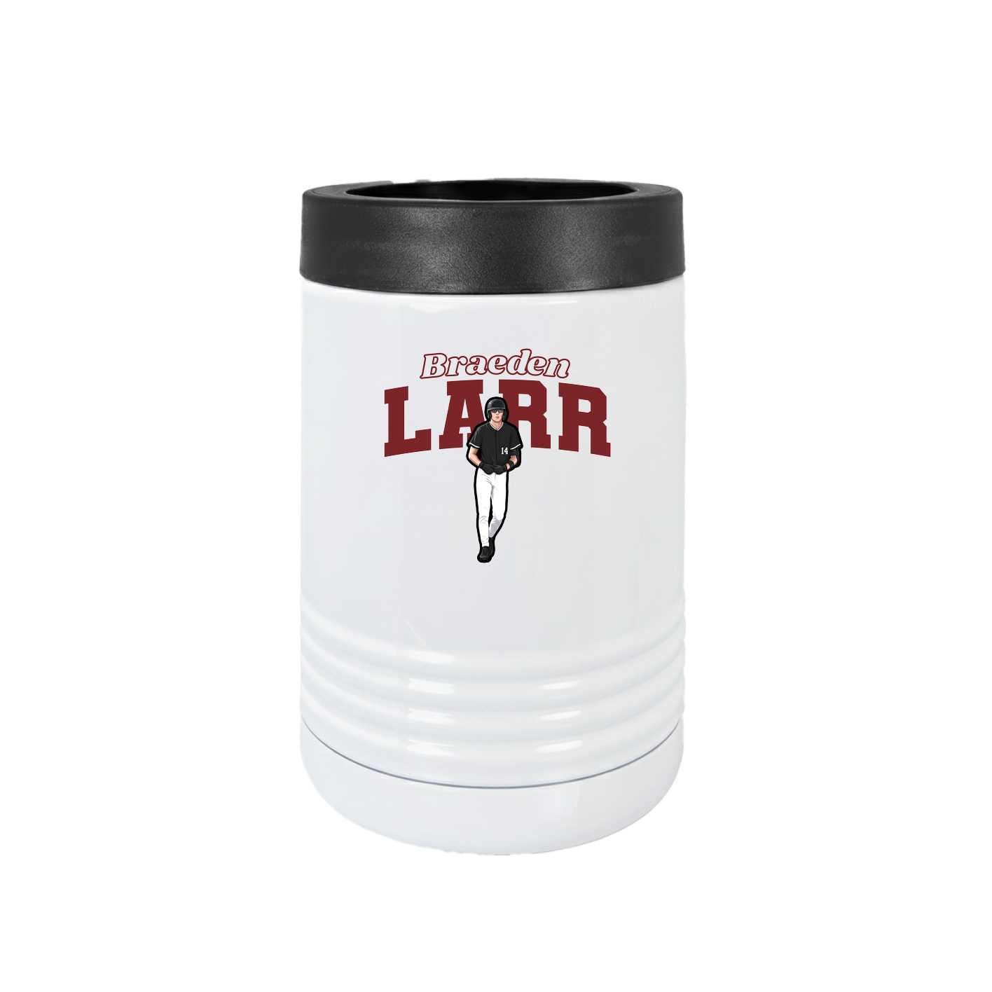 Beverage Holder — Name Arch in White
