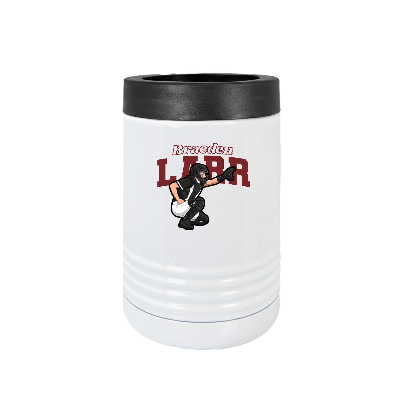 Beverage Holder — Name Arch in White