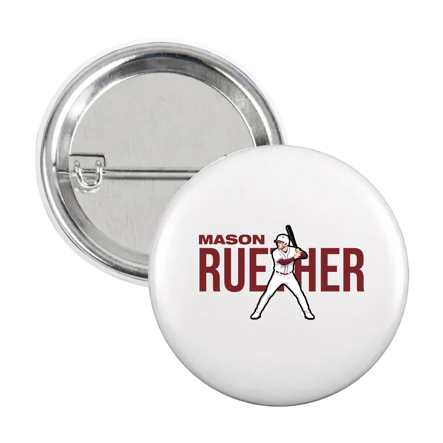 Game Day Button — Player Name in White