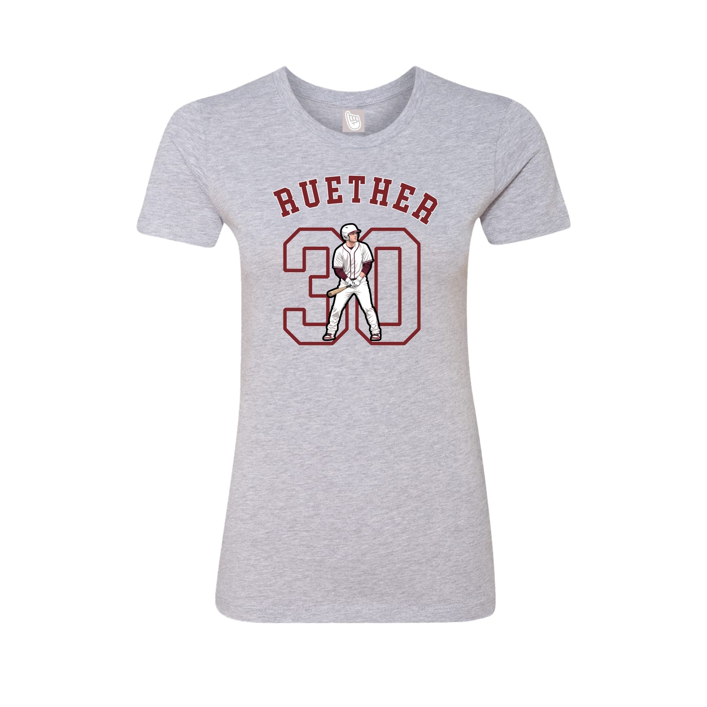 Fitted Women's Tee — Shirsey Arch in Grey