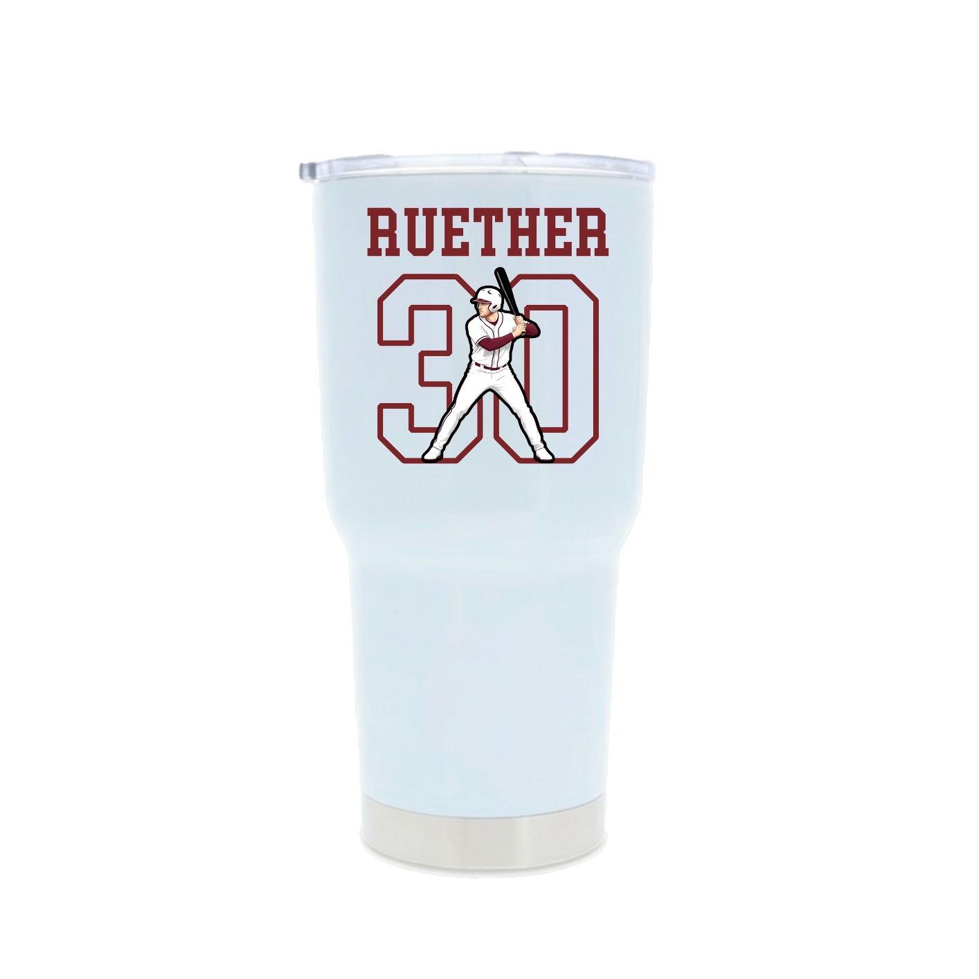 30oz Stainless Steel Tumbler — Shirsey in White