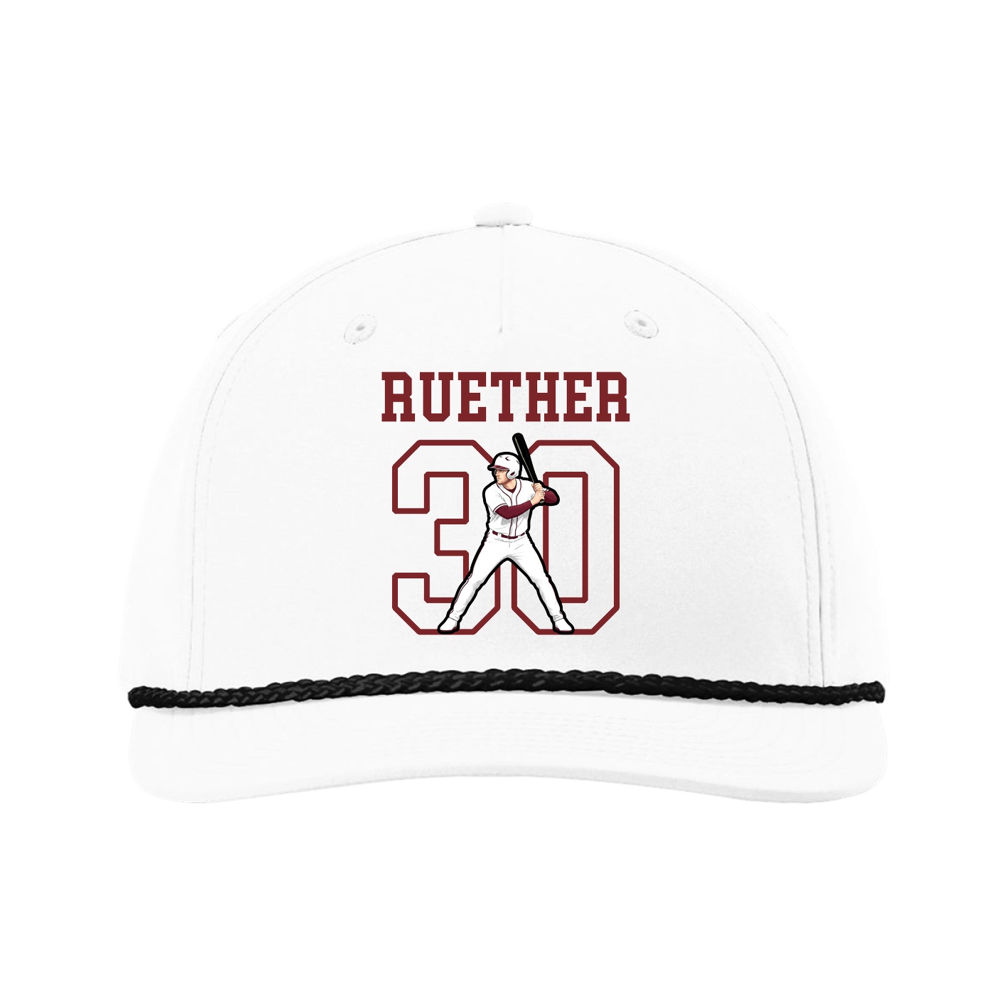 Five-Panel Classic Rope Cap — Shirsey in White