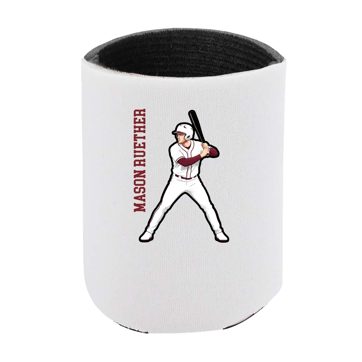Can Holder — Name Vertical in White