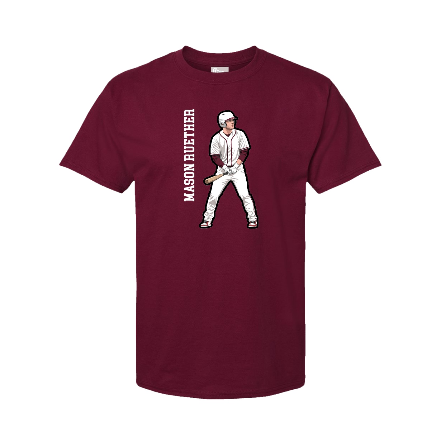 Tee — Name Vertical in Cardinal