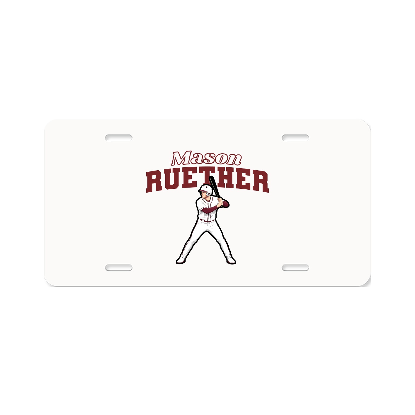 License Plate — Name Arch in Classic