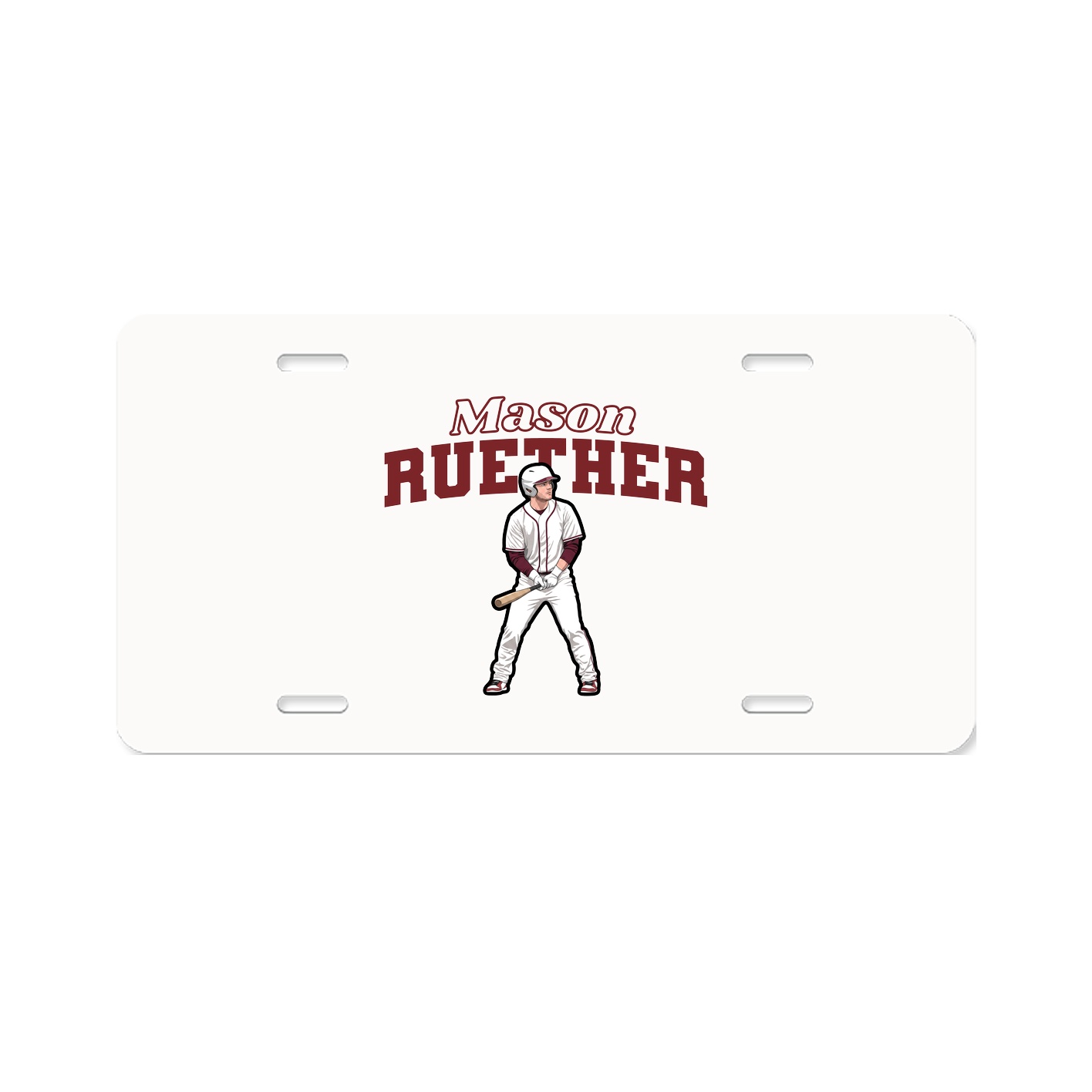 License Plate — Name Arch in Classic