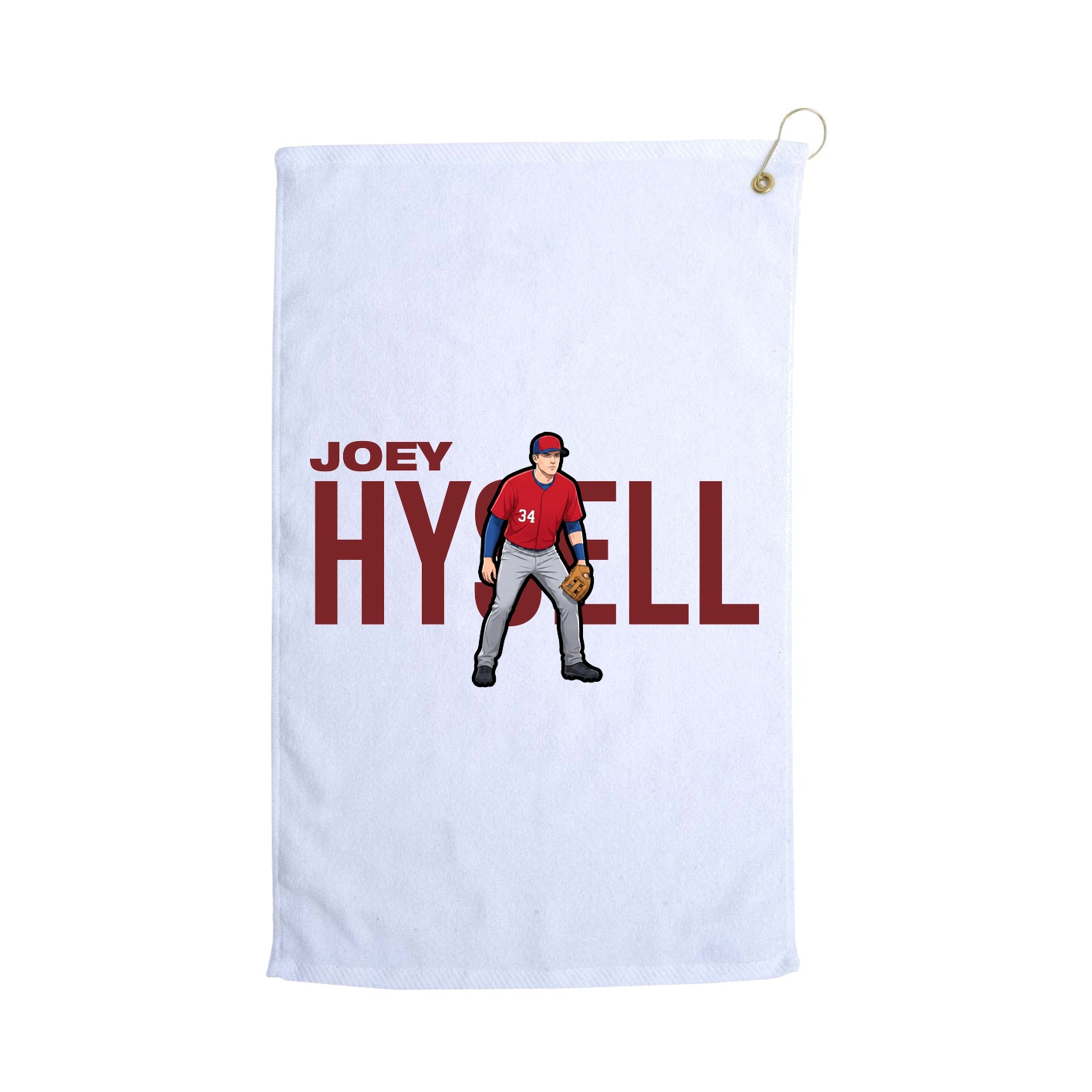 Golf Towel — Player Name in White