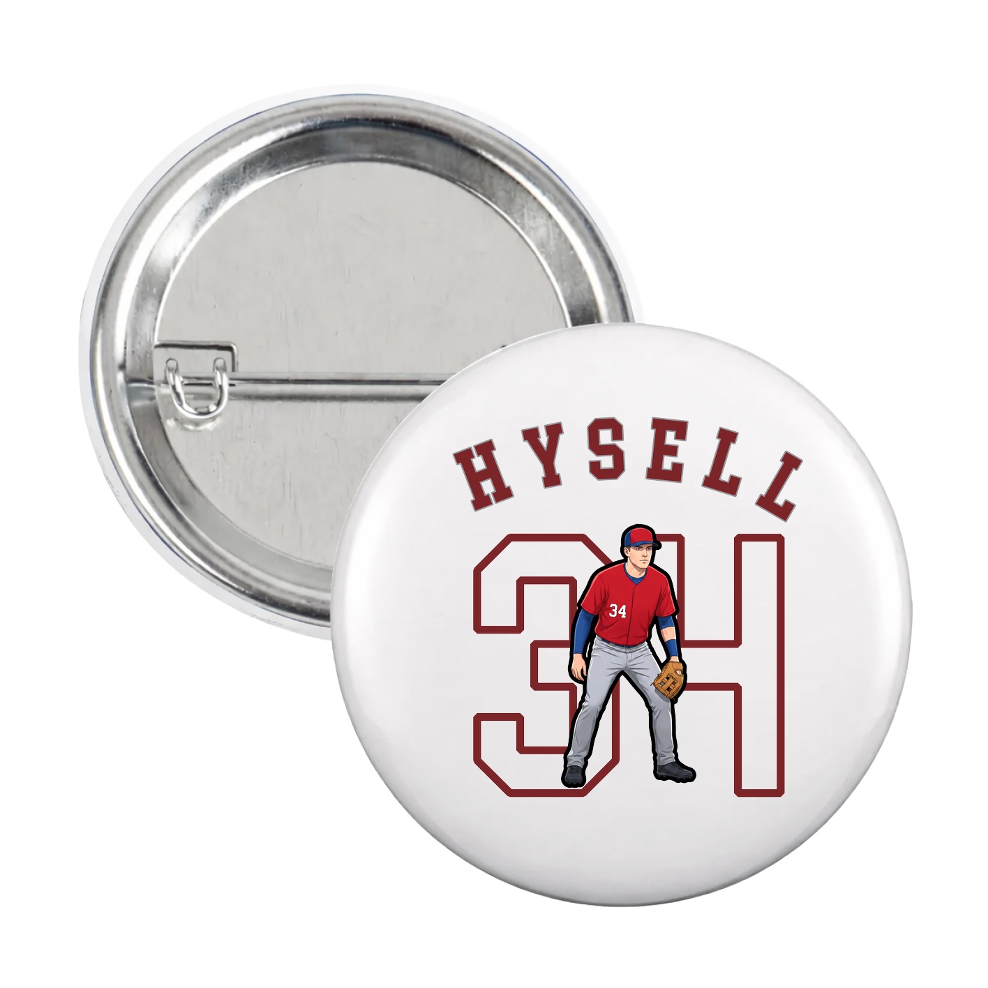 Game Day Button — Shirsey Arch in White