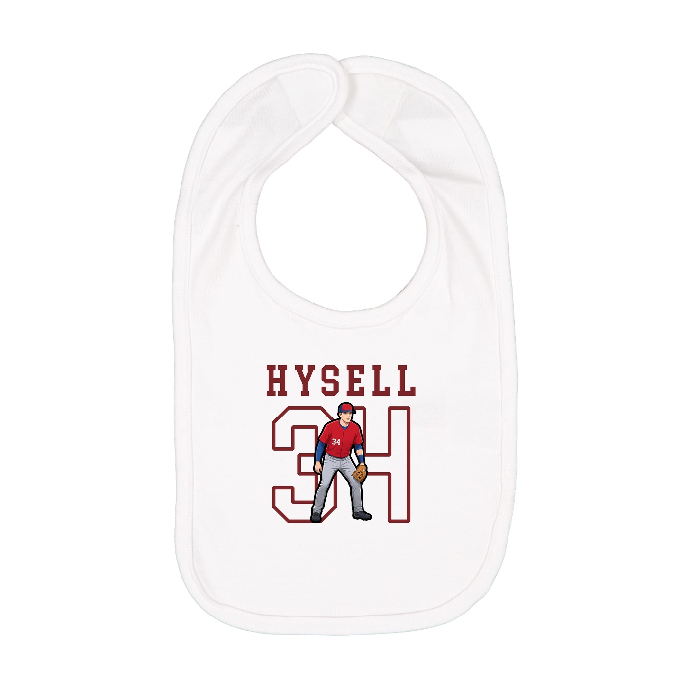 Infant Bib — Shirsey in White