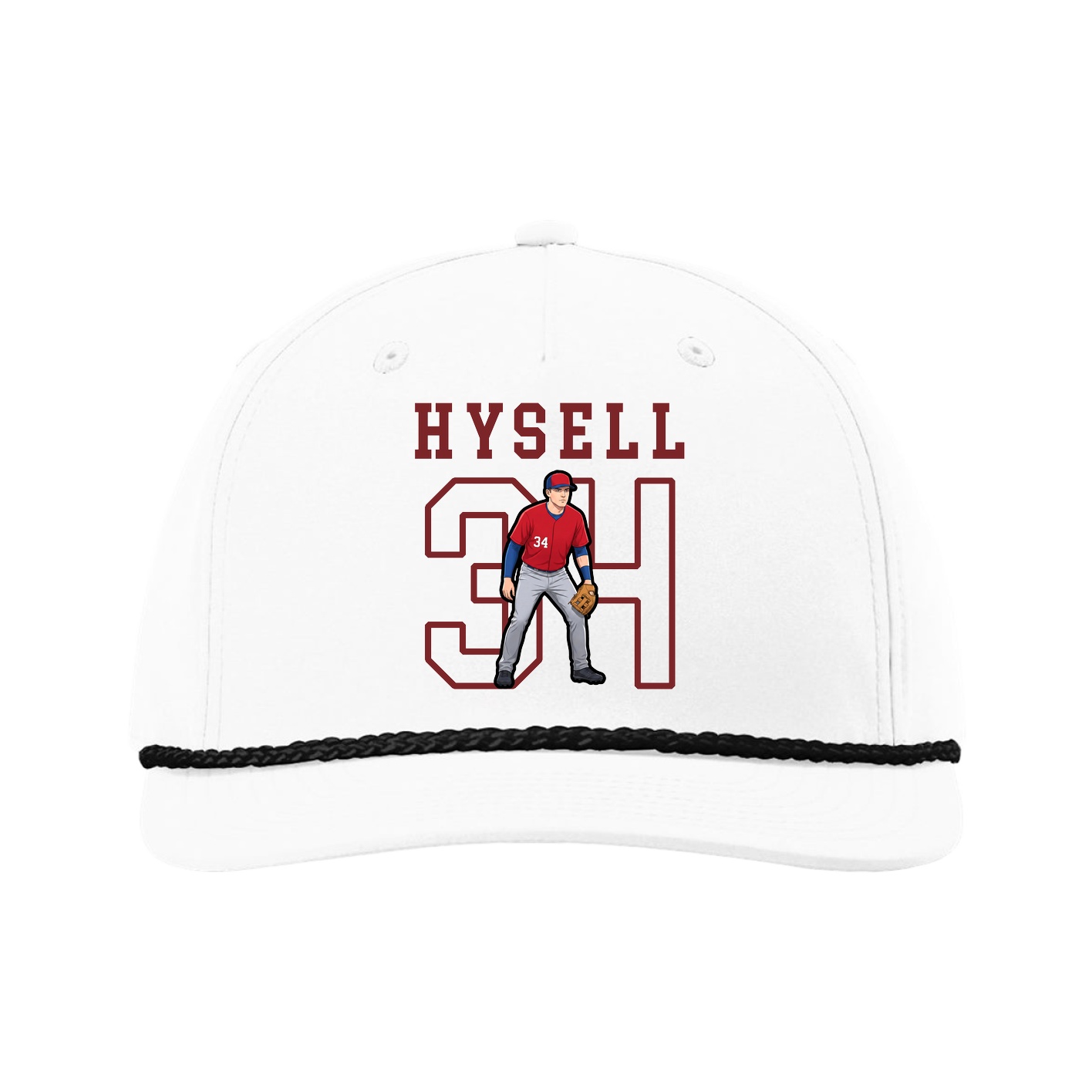 Five-Panel Classic Rope Cap — Shirsey in White