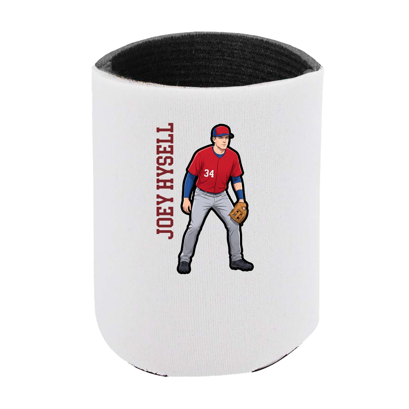 Can Holder — Name Vertical in White