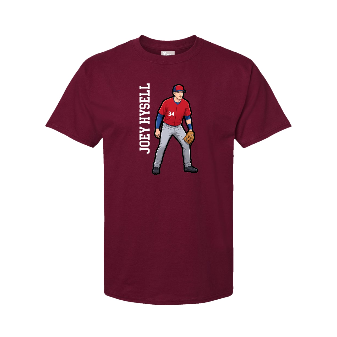 Tee — Name Vertical in Cardinal