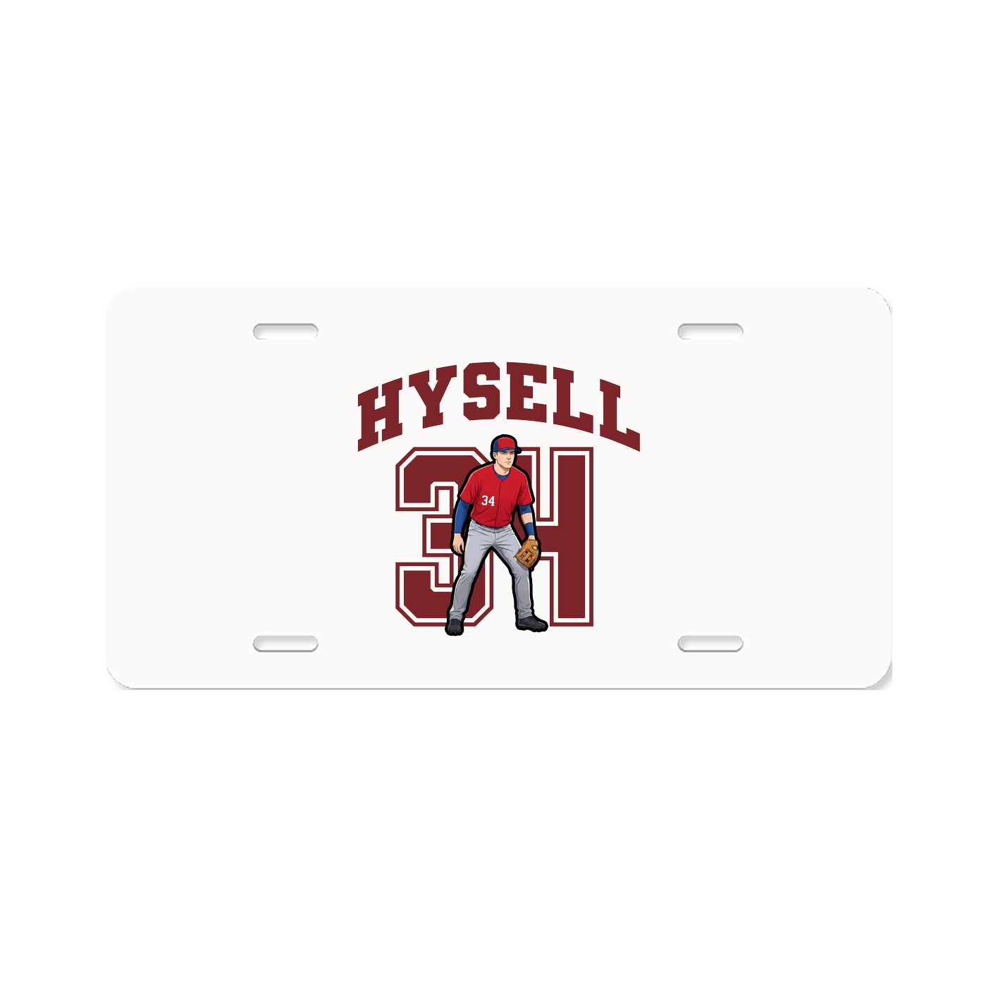 License Plate — Number in Classic