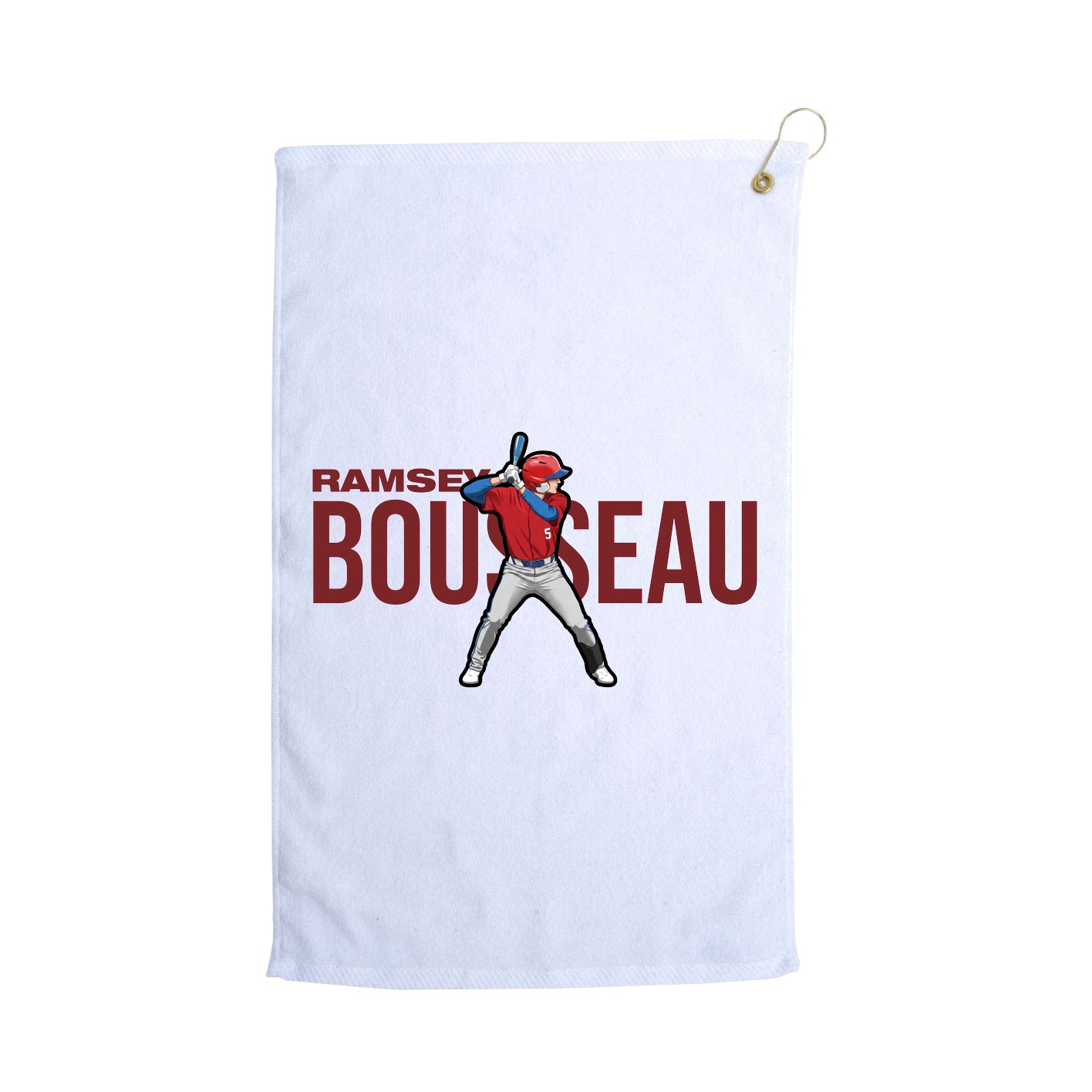 Golf Towel — Player Name in White