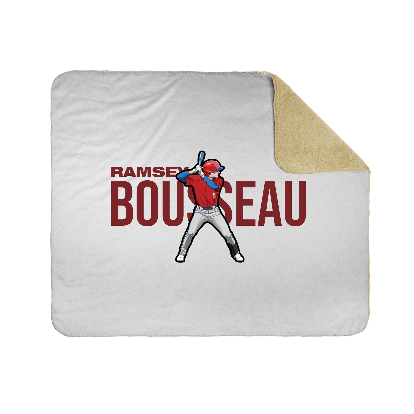 Throw Blanket — Player Name in White