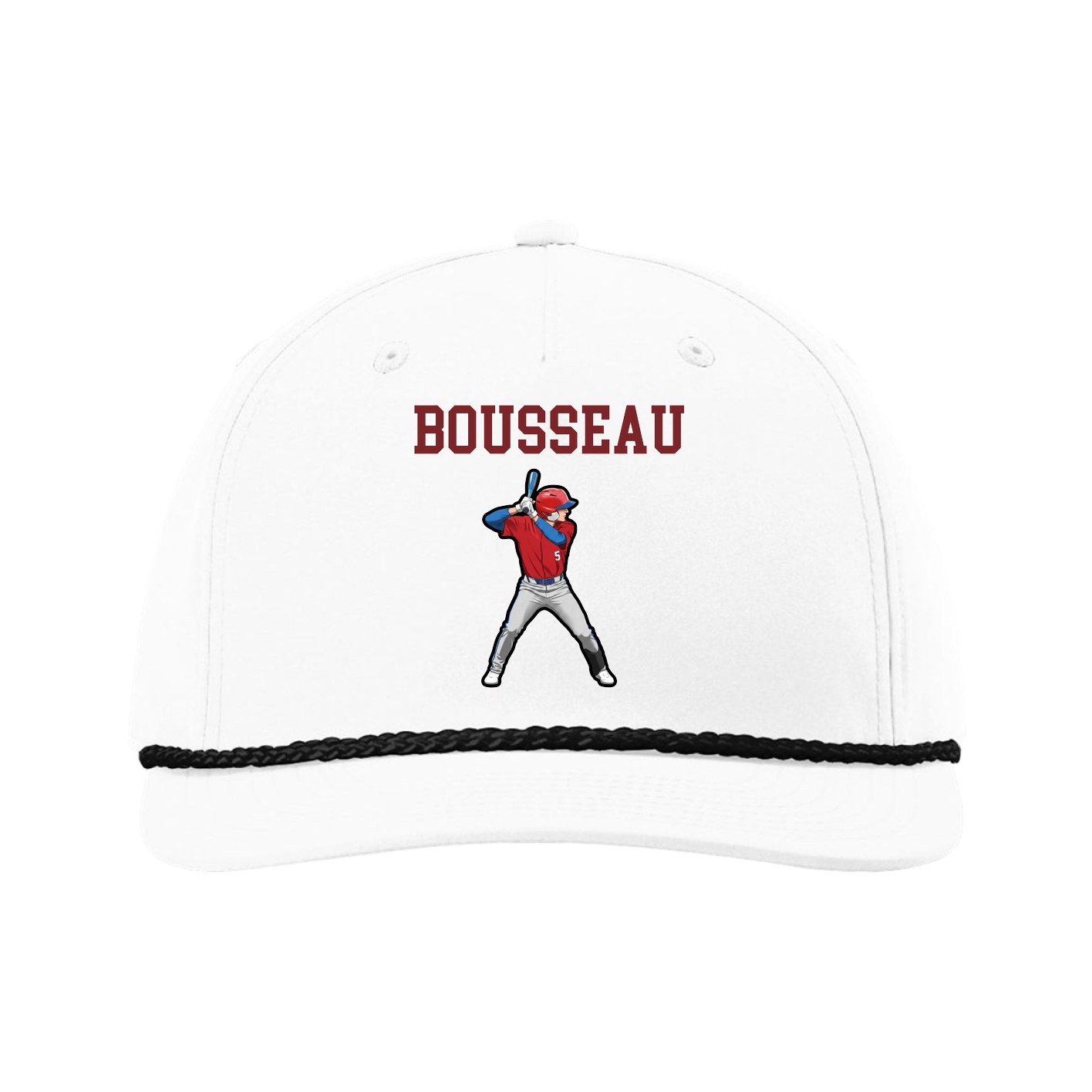 Five-Panel Classic Rope Cap — Shirsey in White