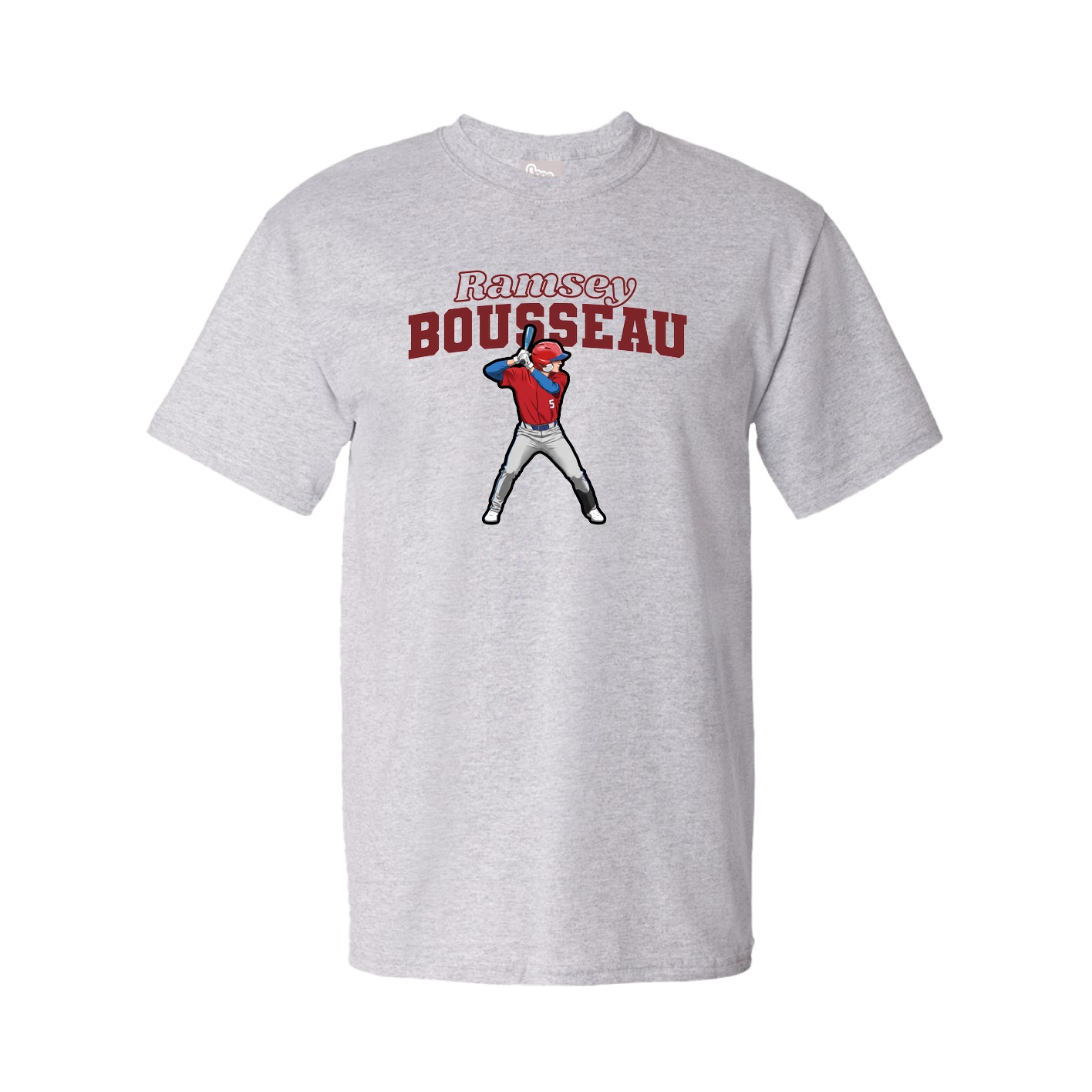 Youth Tee — Name Arch in Grey