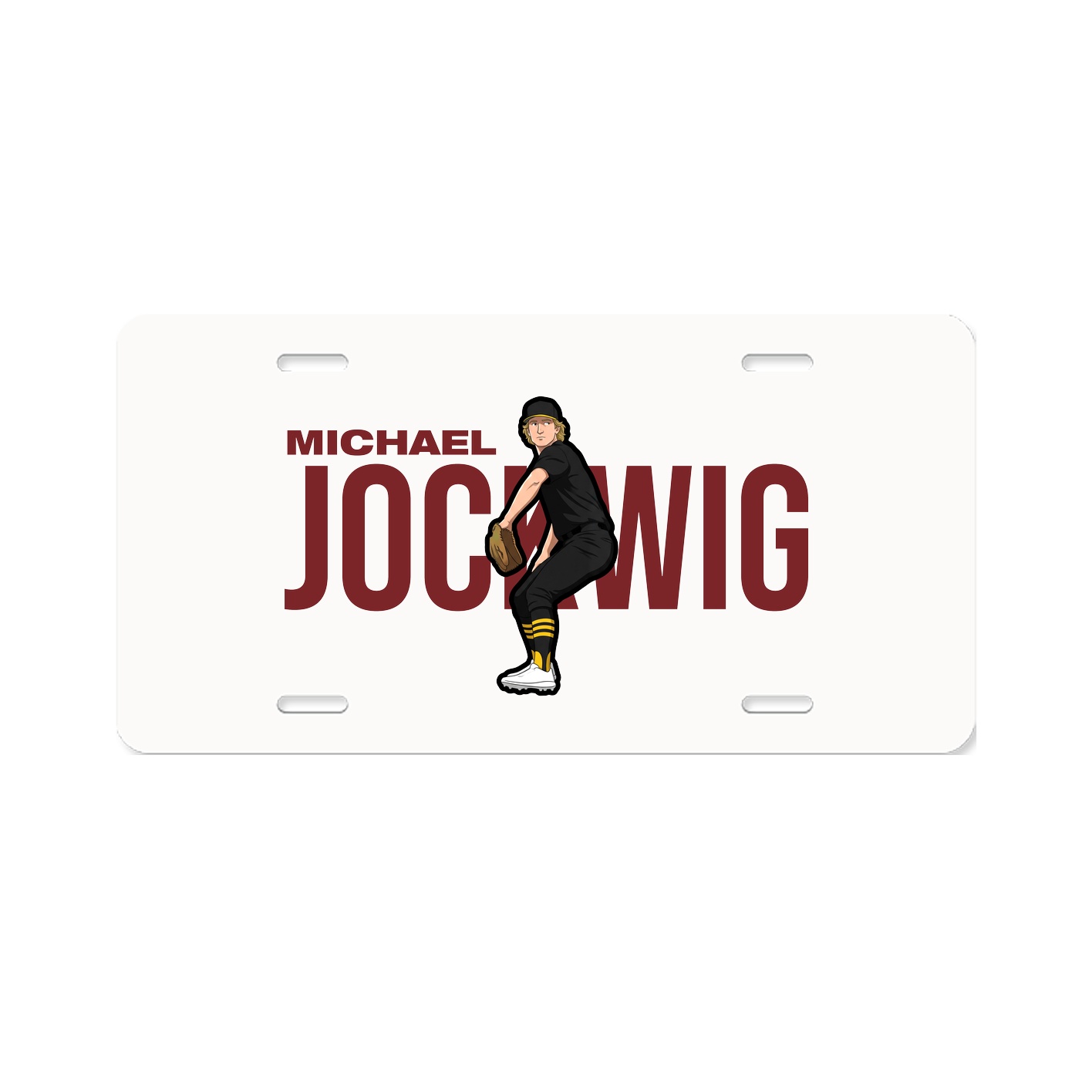 License Plate — Player Name in Classic