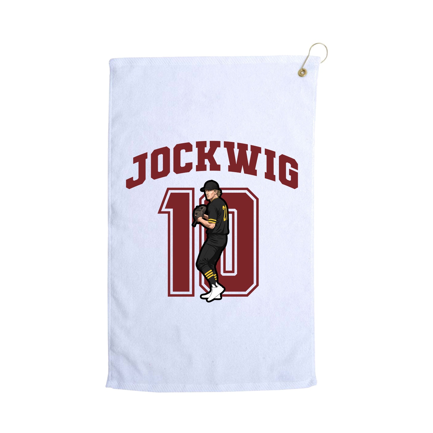 Golf Towel — Number in White