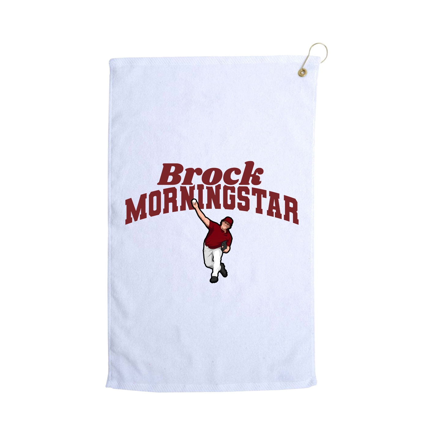 Golf Towel — Signature Arch in White