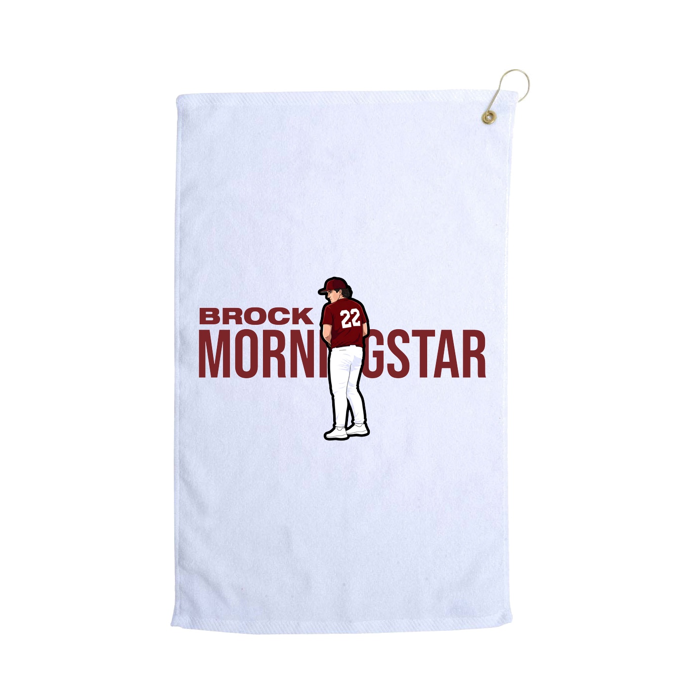 Golf Towel — Player Name in White