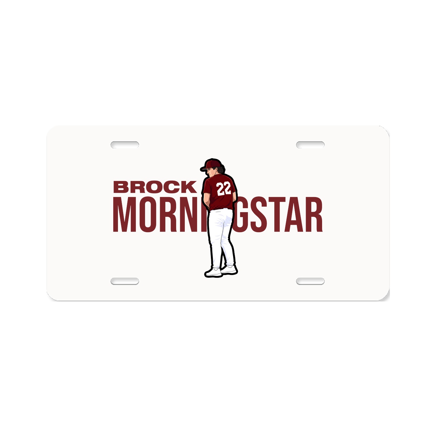 License Plate — Player Name in Classic