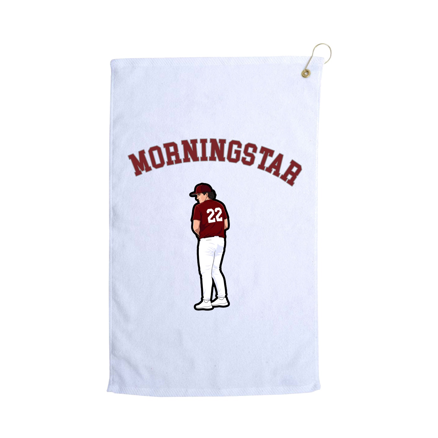 Golf Towel — Shirsey Arch in White