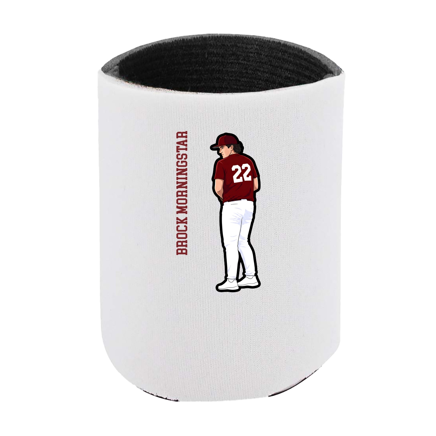 Can Holder — Name Vertical in White