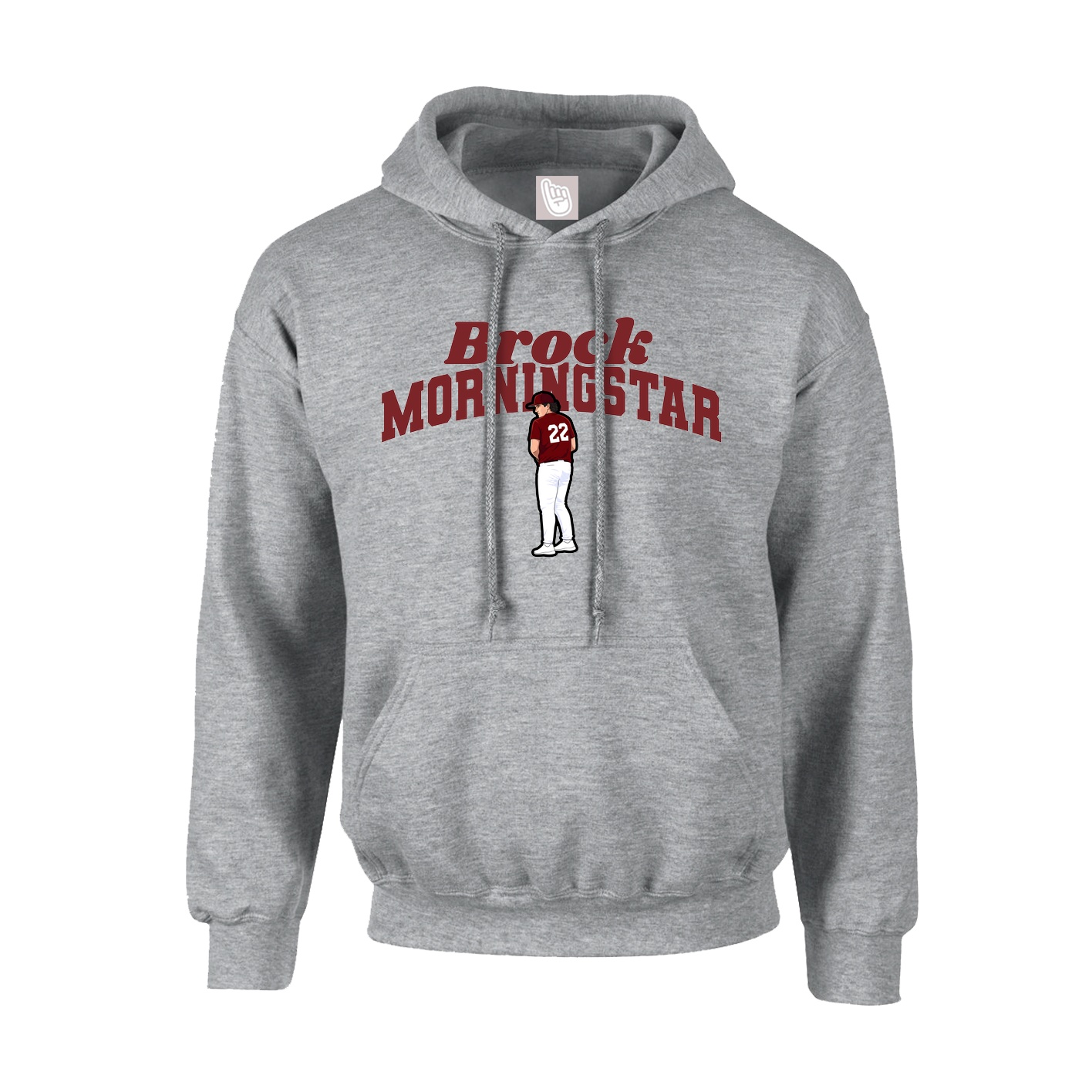 Hoodie — Signature Arch in Grey