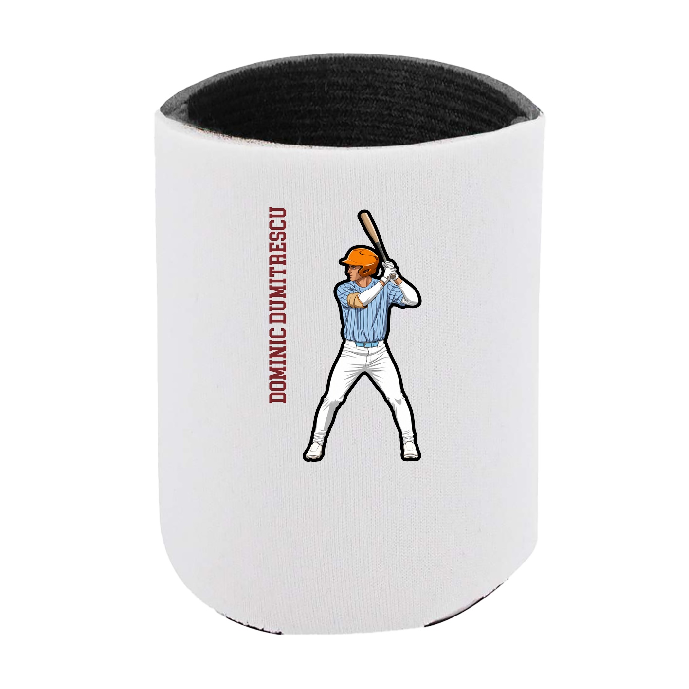 Can Holder — Name Vertical in White