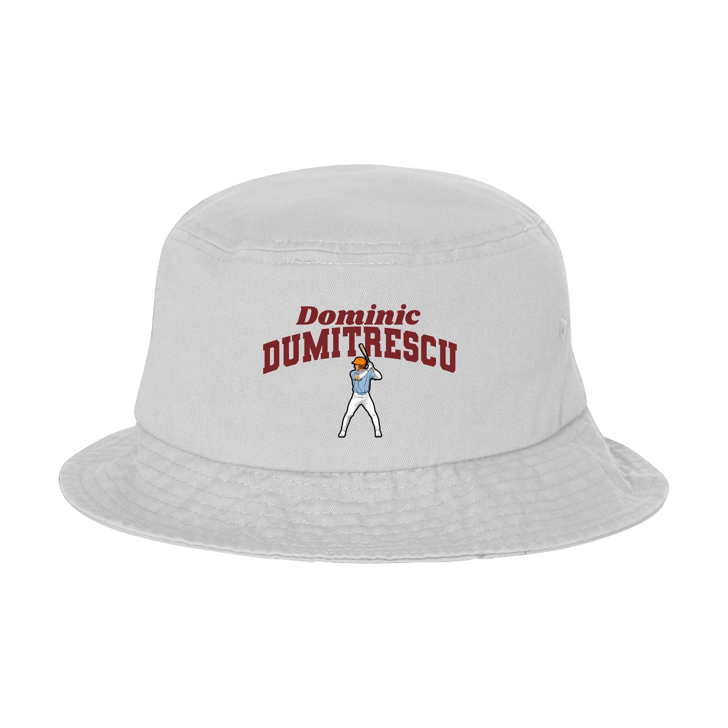 Bucket Cap — Signature Arch in White