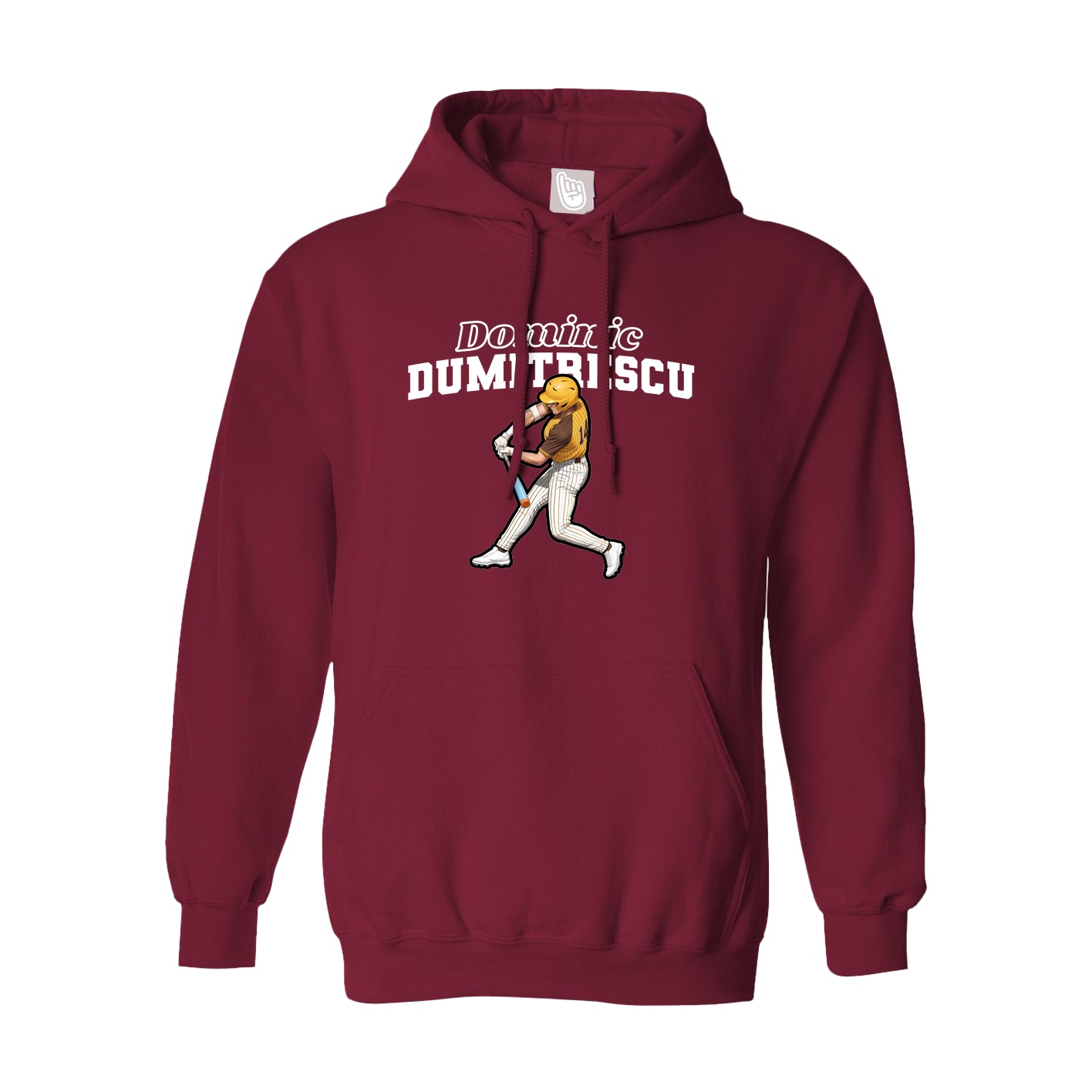 Hoodie — Name Arch in Cardinal