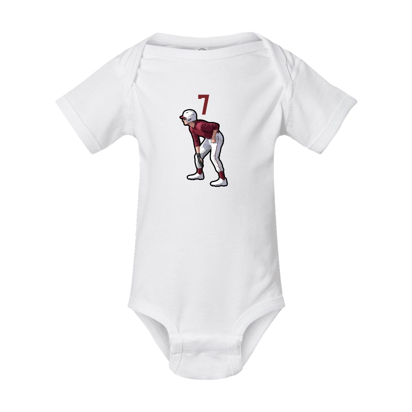 Baby Onesie — Number Top in White