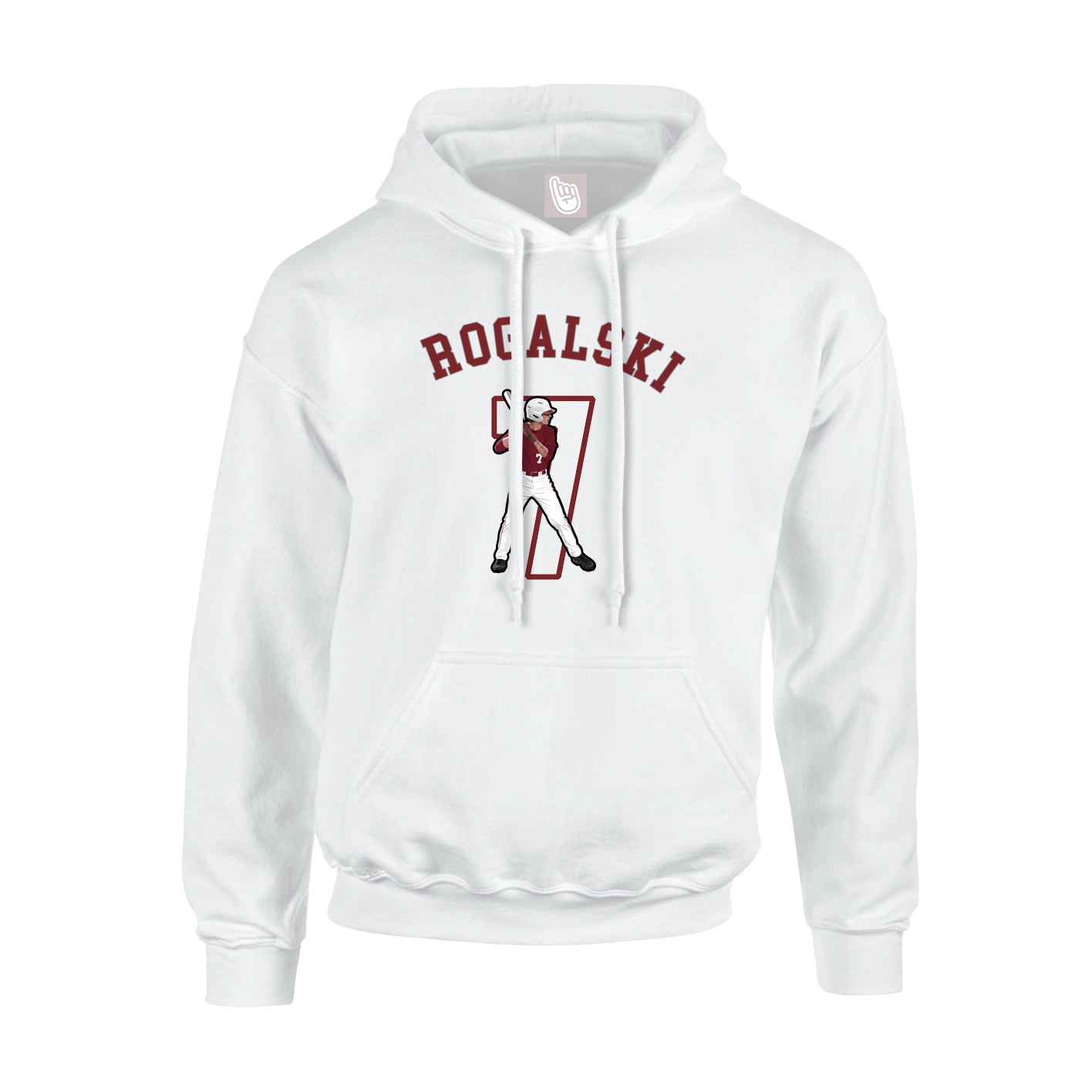 Youth Hoodie — Shirsey Arch in White