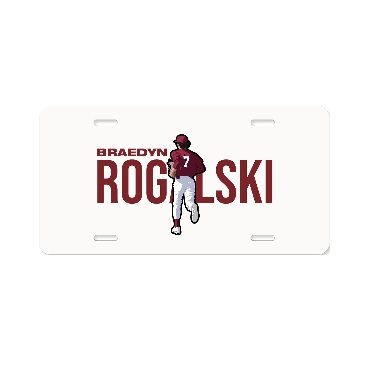 License Plate — Player Name in Classic