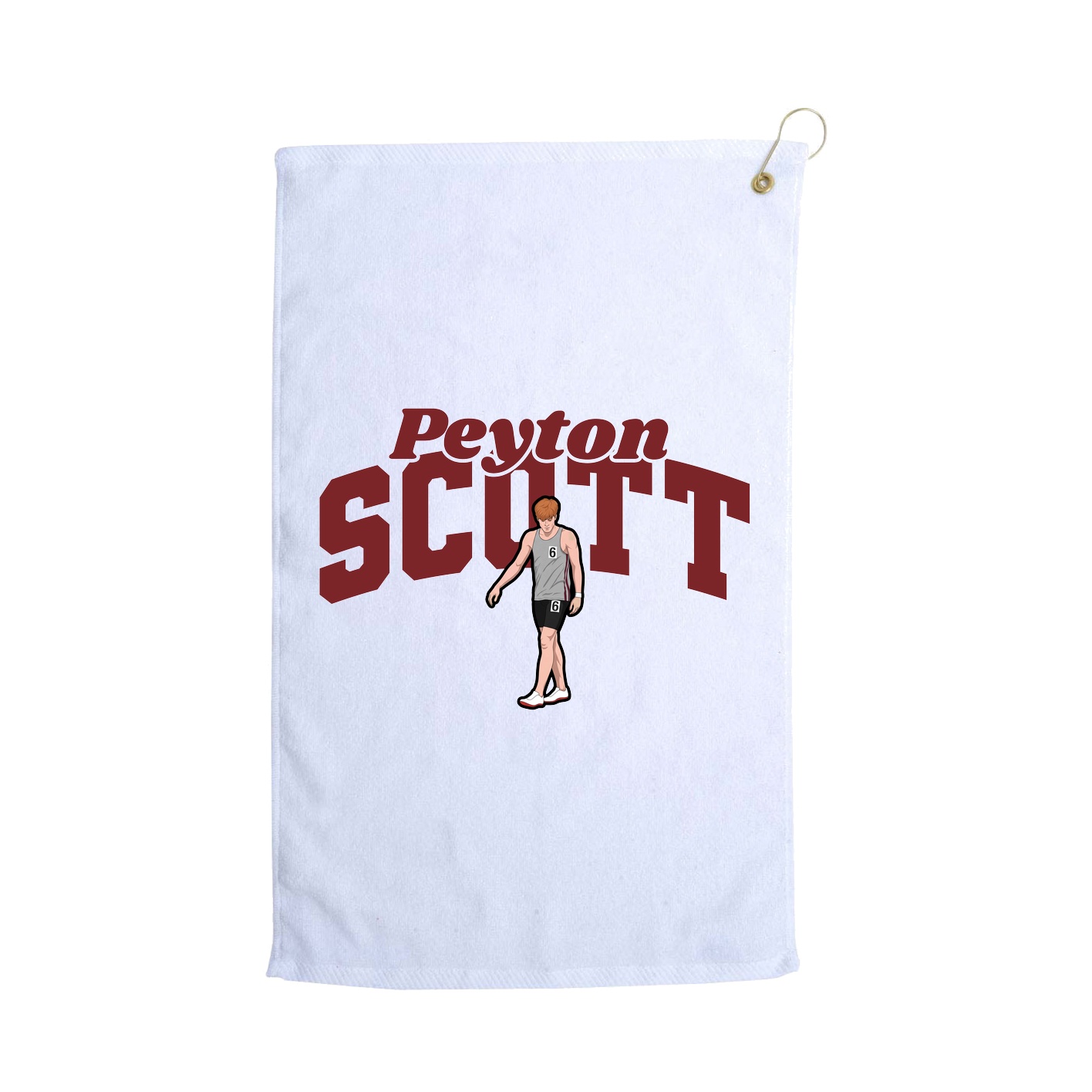 Golf Towel — Signature Arch in White