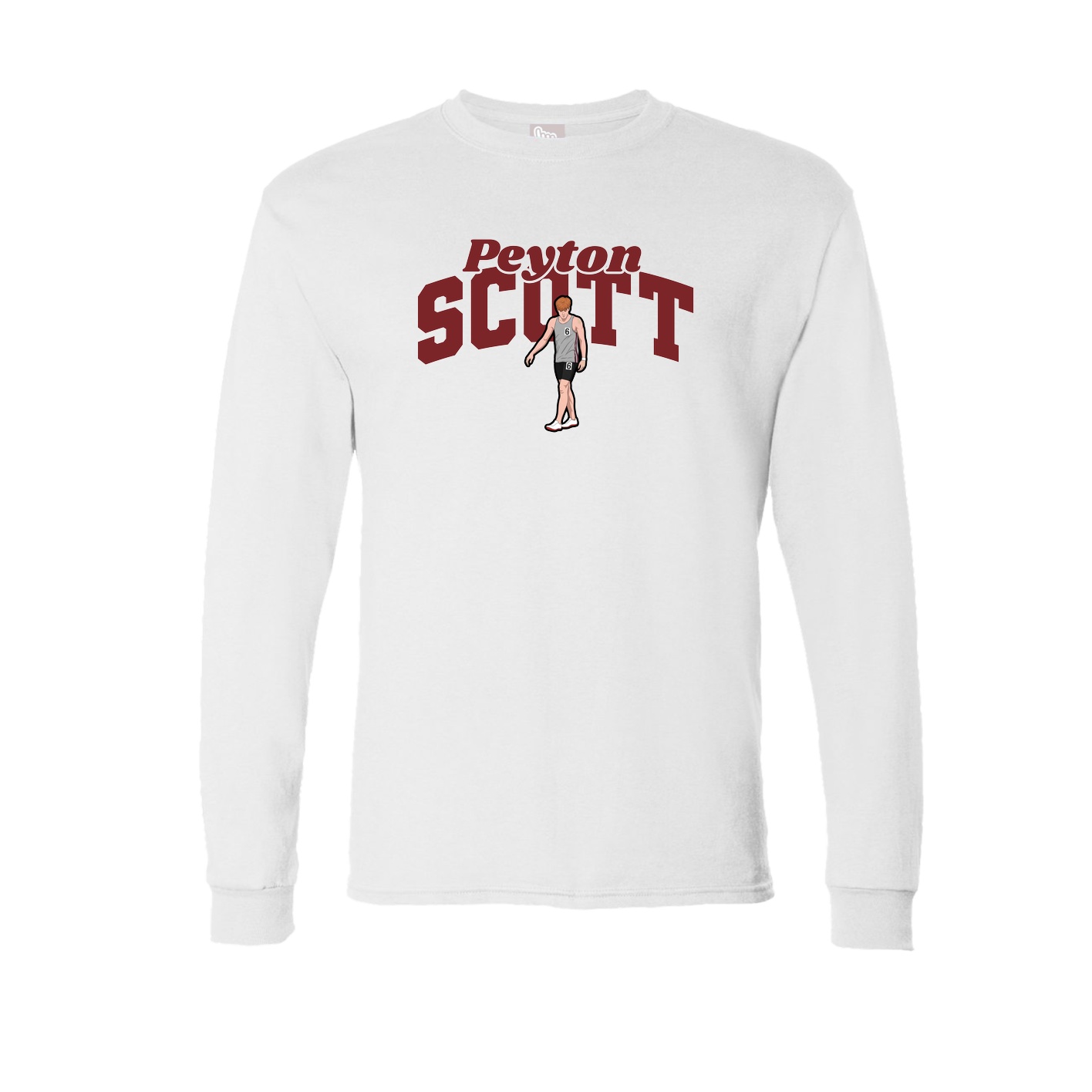 Long Sleeve Tee — Signature Arch in White