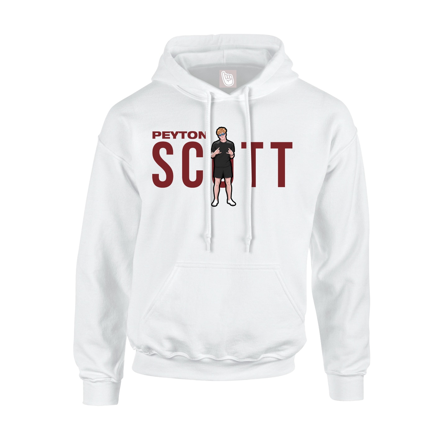 Hoodie — Player Name in White