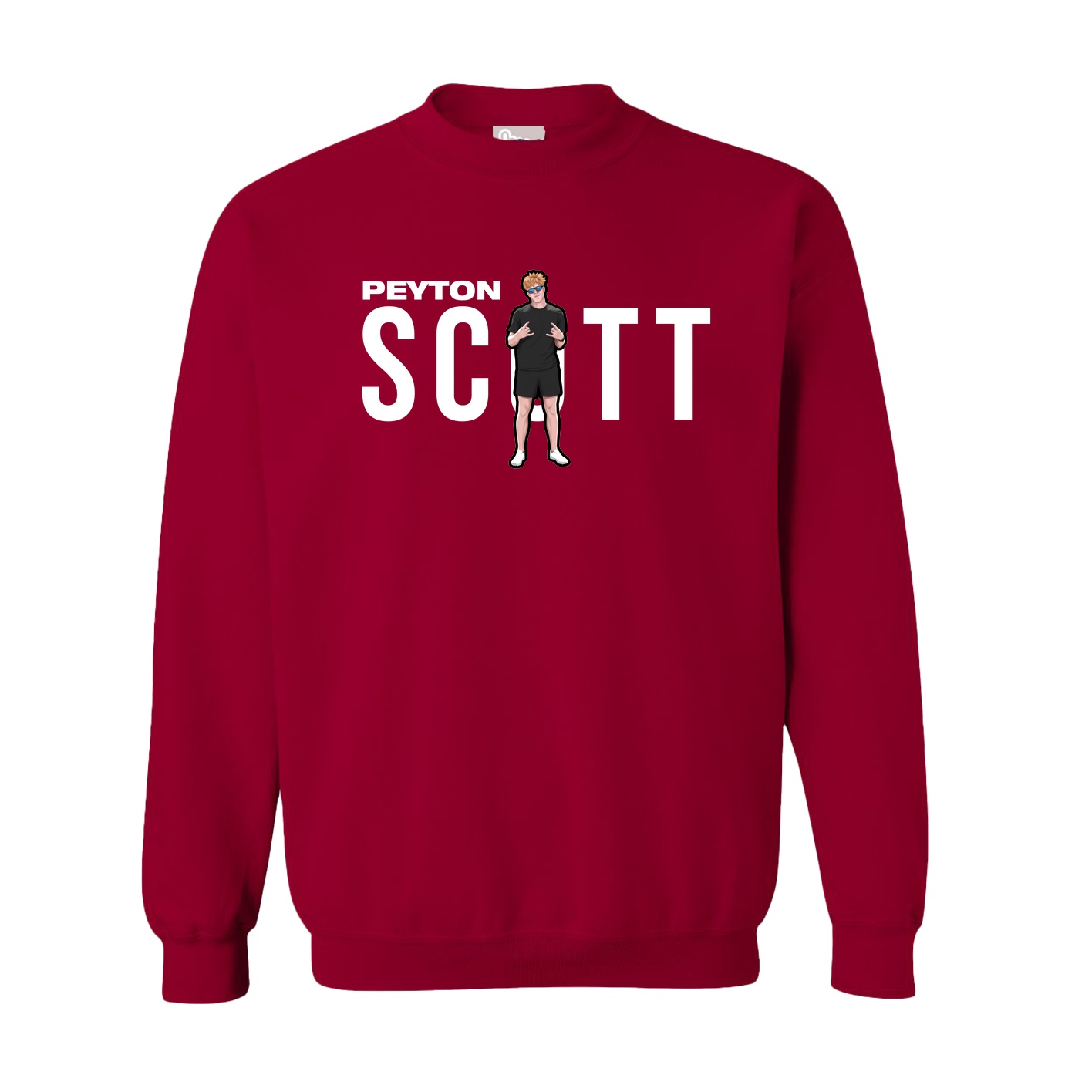 Fleece Crew — Player Name in Cardinal