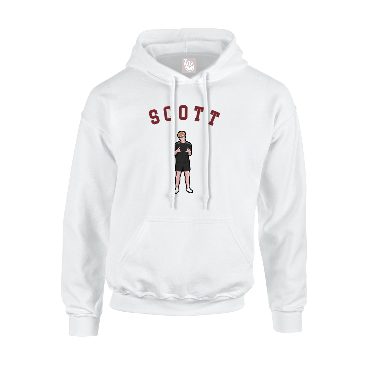 Hoodie — Shirsey Arch in White