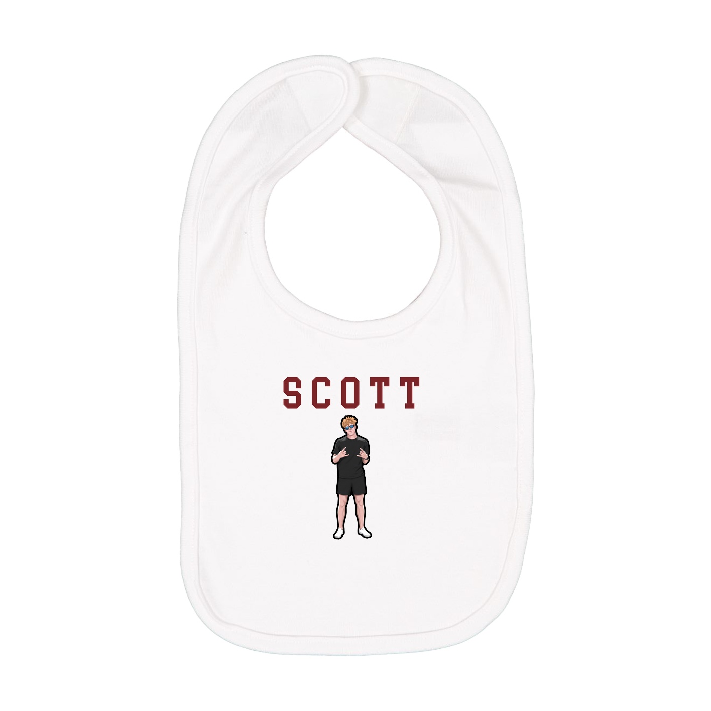 Infant Bib — Shirsey in White