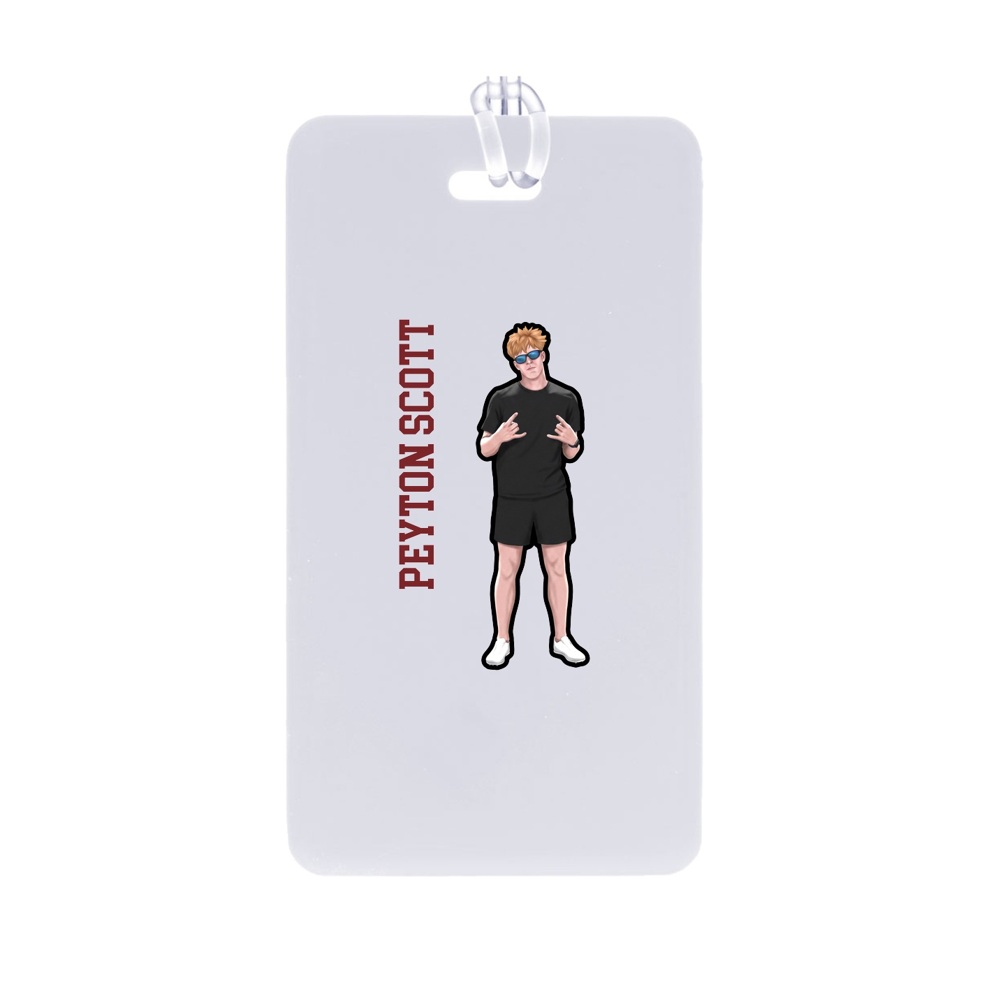 Bag Tag — Name Vertical in Classic