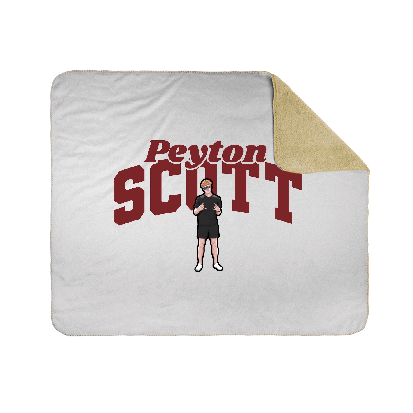 Throw Blanket — Signature Arch in White