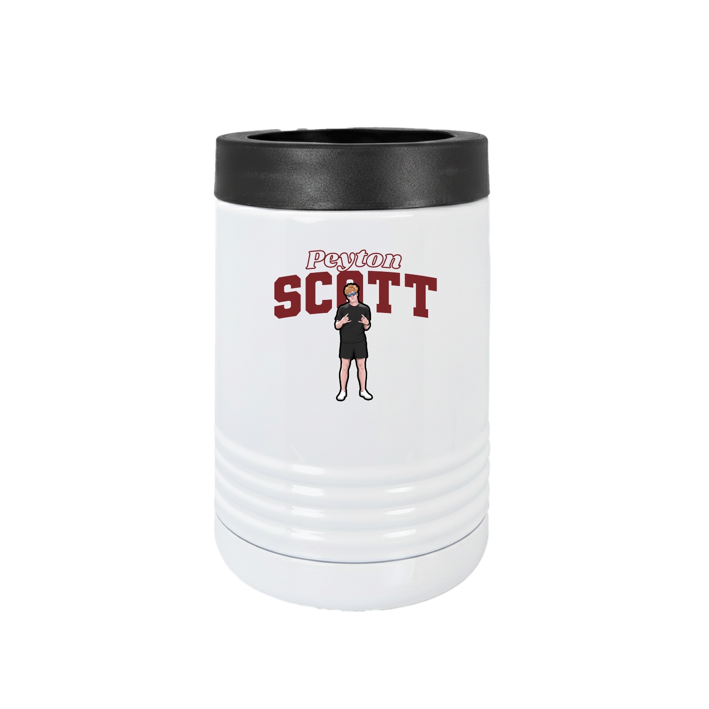Beverage Holder — Name Arch in White